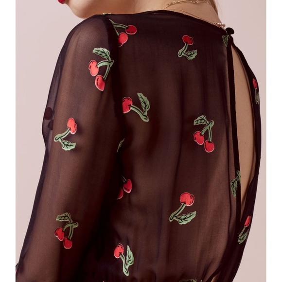 🍒NWT🍒 FL&L CHERRY PRINT DRESS - Picture 7 of 12